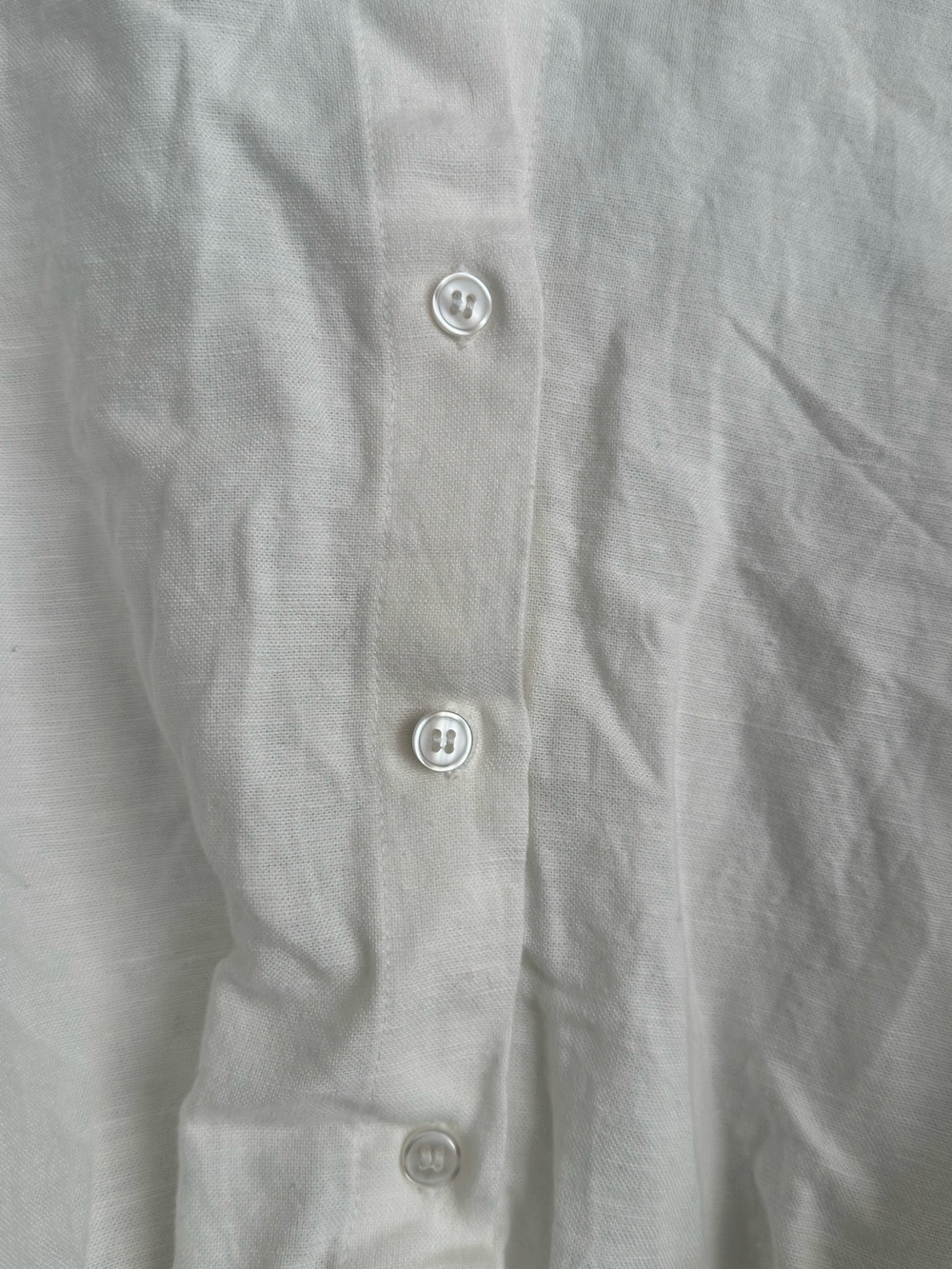 VENUS White Textured Button-Front Top - Picture 5 of 7